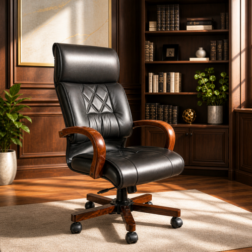 G-302 Scaun birou directorial piele naturala